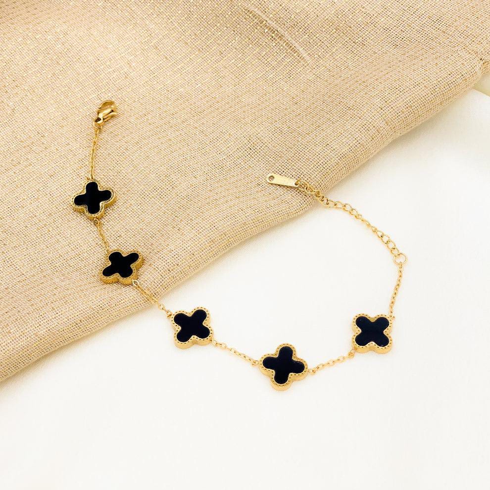 Black flower Bracelet