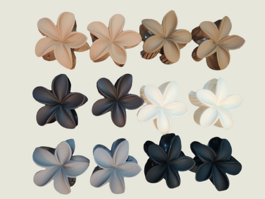 Flower clip matt finish
