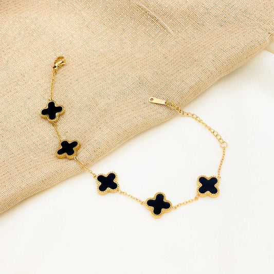 Black flower Bracelet