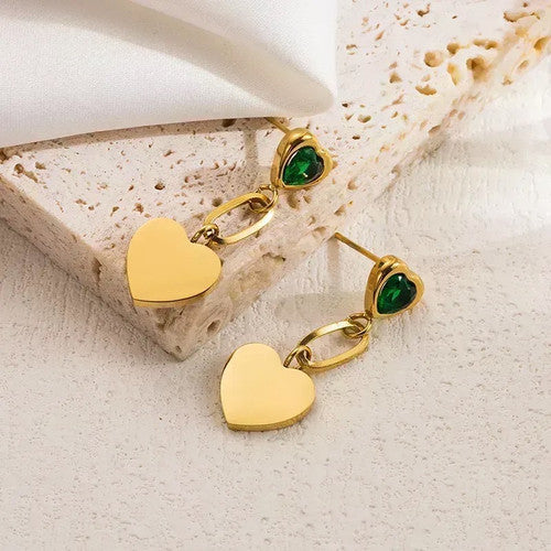 Green pearl Earrings