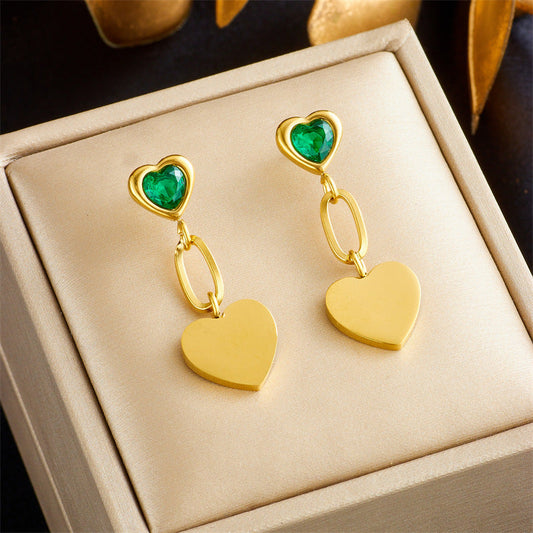 Green pearl Earrings